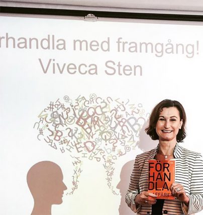 Boka en föreläsning med Viveca Sten om framgångsrik förhandling, förhandlingsteknik och andra kulturer.