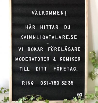 Boka en föreläsare, moderator eller komiker hos Kvinnligtalare.se!