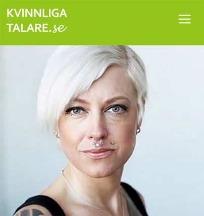 Boka en föreläsning med Nazibruden Anna-Lena Joners Larsson fd nazist som nu bytt sida.