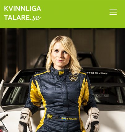 Boka extremsportaren och föreläsare Ramona Karlsson för en föreläsning om motorsport, entreprenörskap, mål och team.