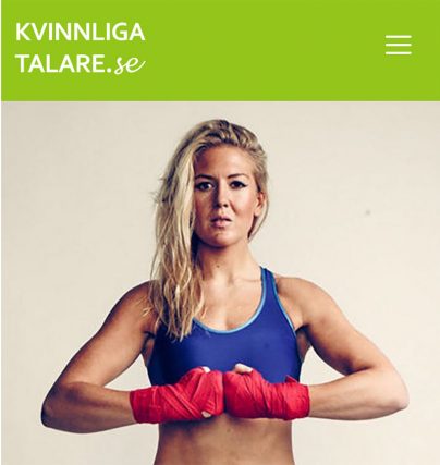 Boka en Klara Svensson föreläsning om boxning, mål, motivation och framgång.